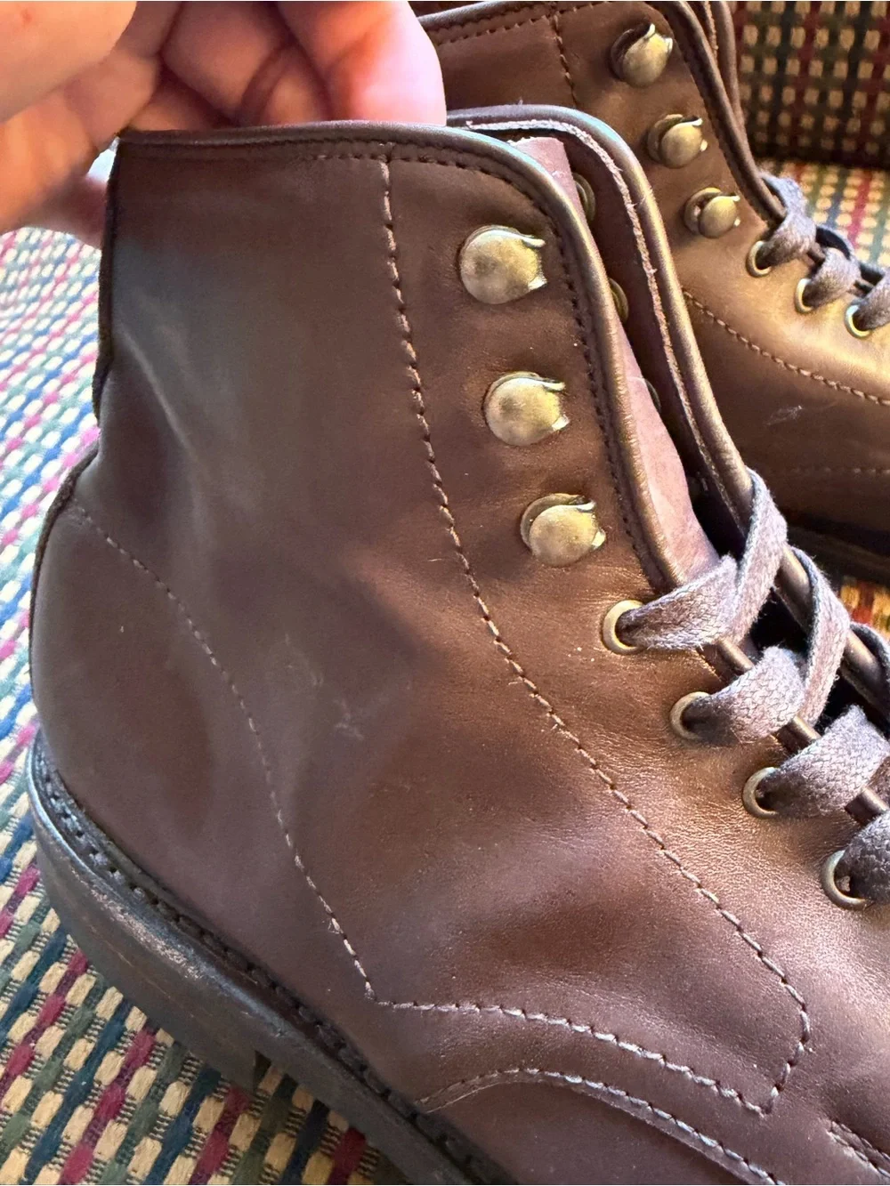 Allen Edmonds Higgins Mill Plain Toe Boot Goodyear Welt